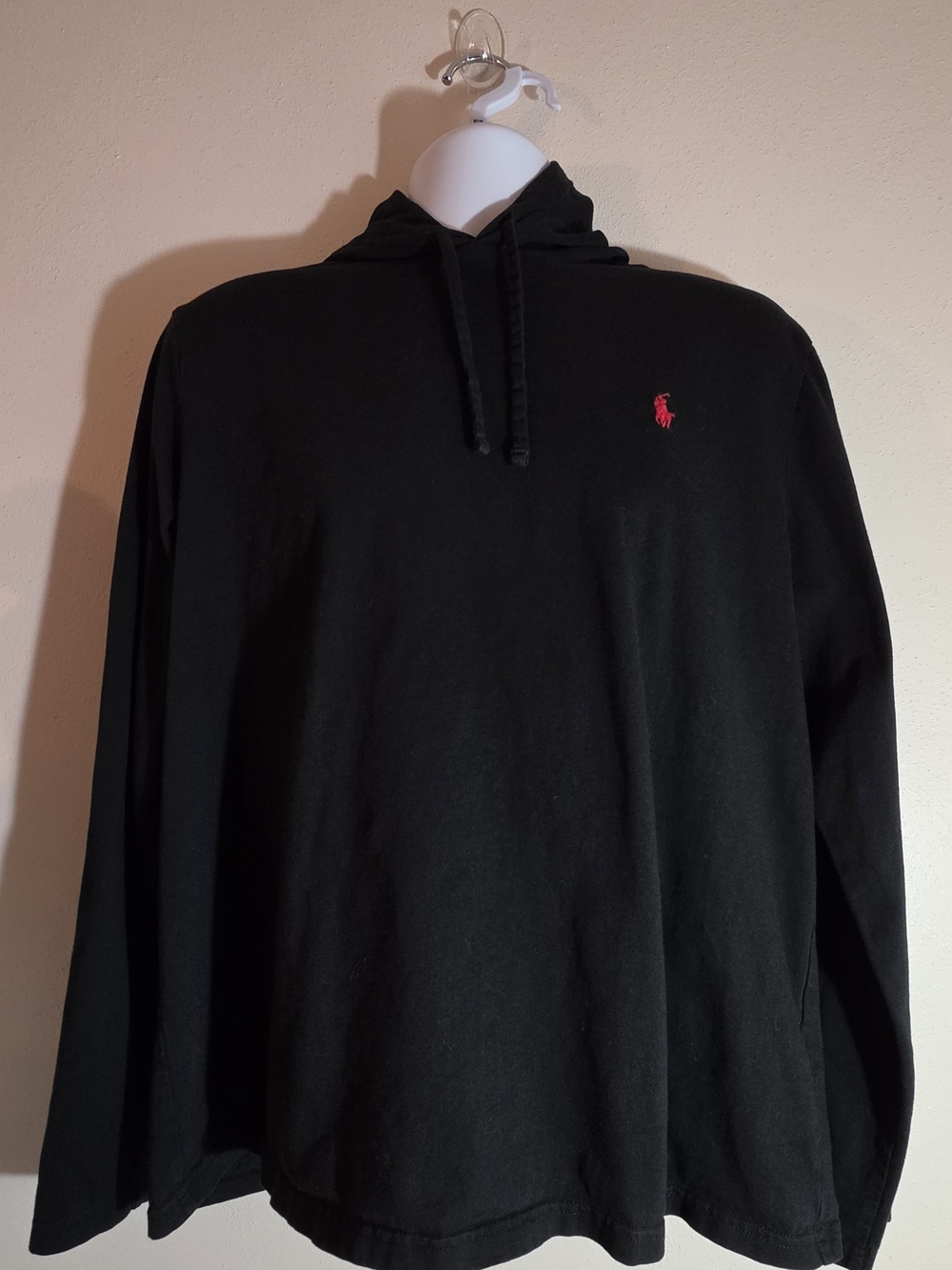Ralph Lauren Black Hooded Long-Sleeve Shirt